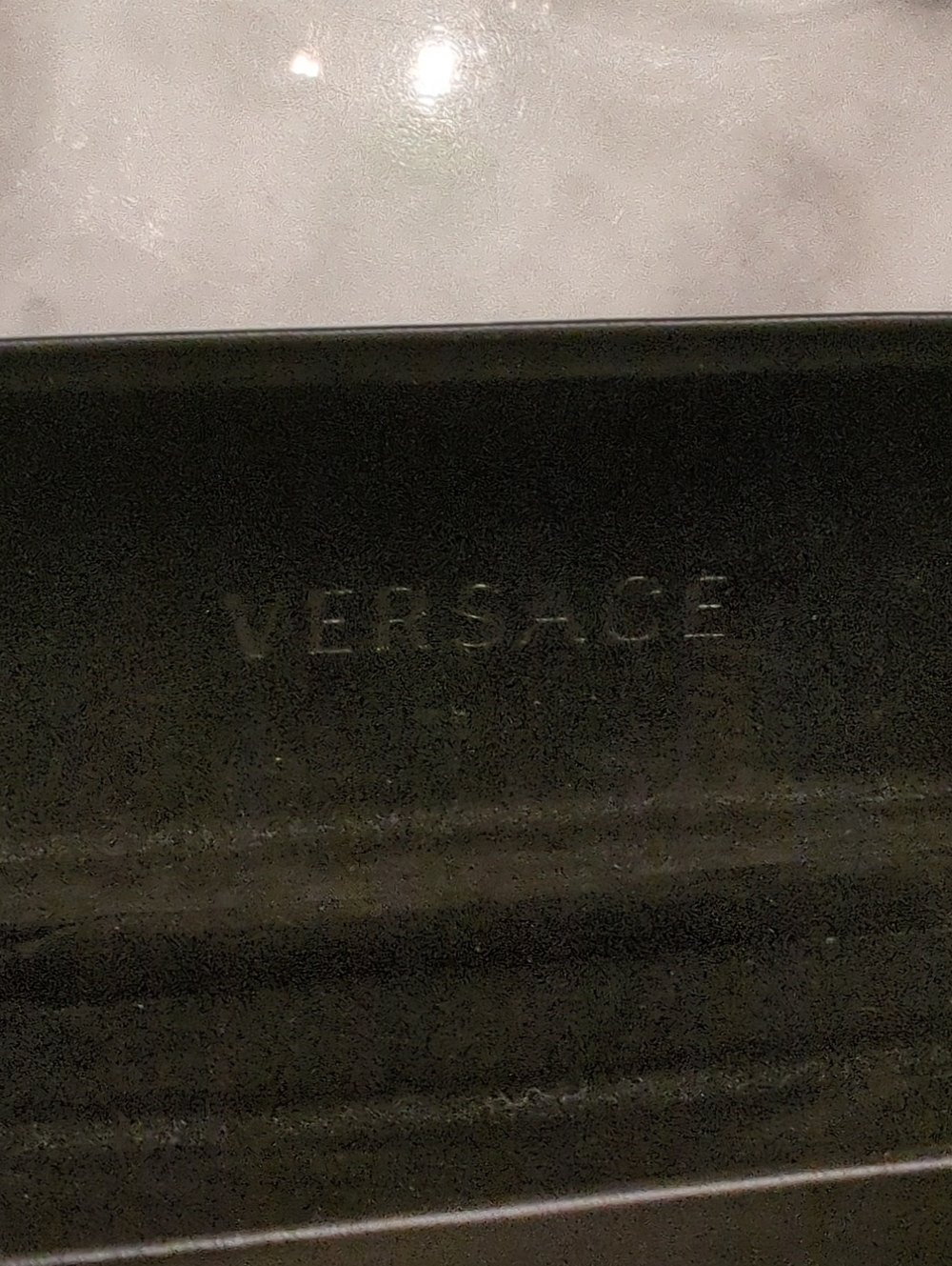 Versace Hard Vase With Cleaning Cloth and Purchase Booklet/ Card - Picture 4 of 9